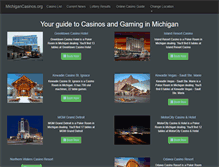 Tablet Screenshot of michigancasinos.org
